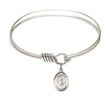 Load image into Gallery viewer, St. Rita of Cascia Custom Bangle - Silver
