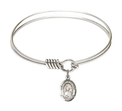 Our Lady of La Vang Custom Bangle - Silver