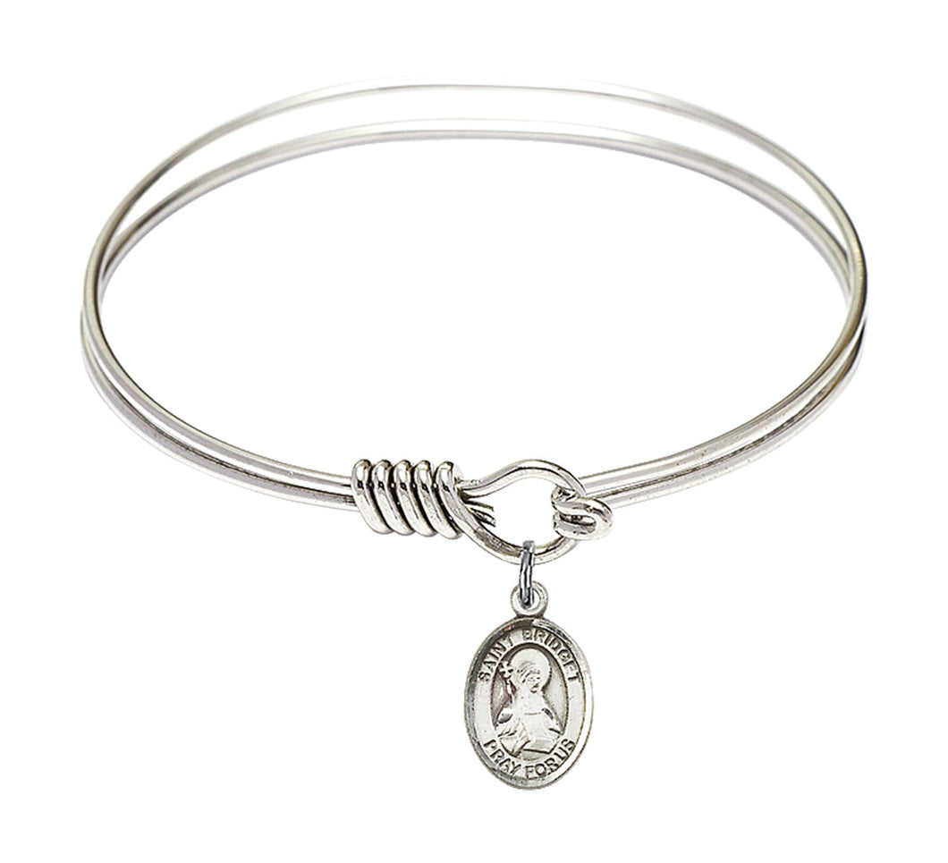 St. Bridget of Sweden Custom Bangle - Silver