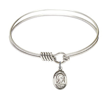 Load image into Gallery viewer, St. Brigid of Ireland Custom Bangle - Silver

