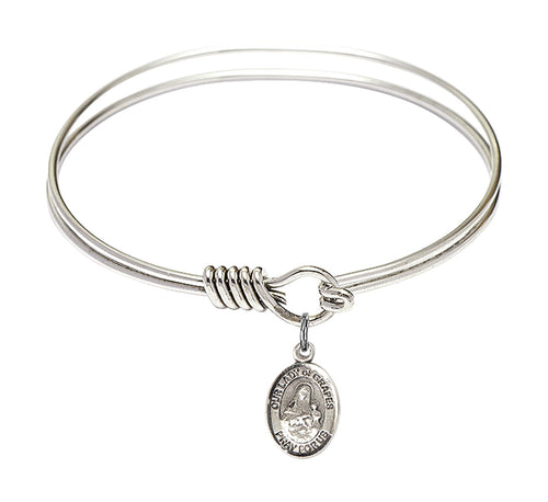 St. Christopher / Lacrosse Custom Bangle - Silver