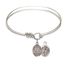 Load image into Gallery viewer, St. Sebastian / Wrestling Custom Bangle - Silver
