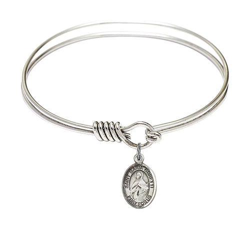 St. Maria Goretti Custom Bangle - Silver