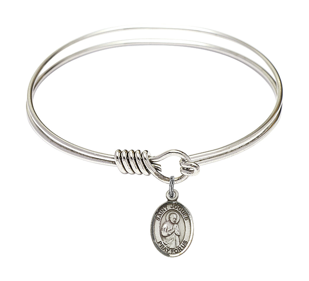St. Isaac Jogues Custom Bangle - Silver