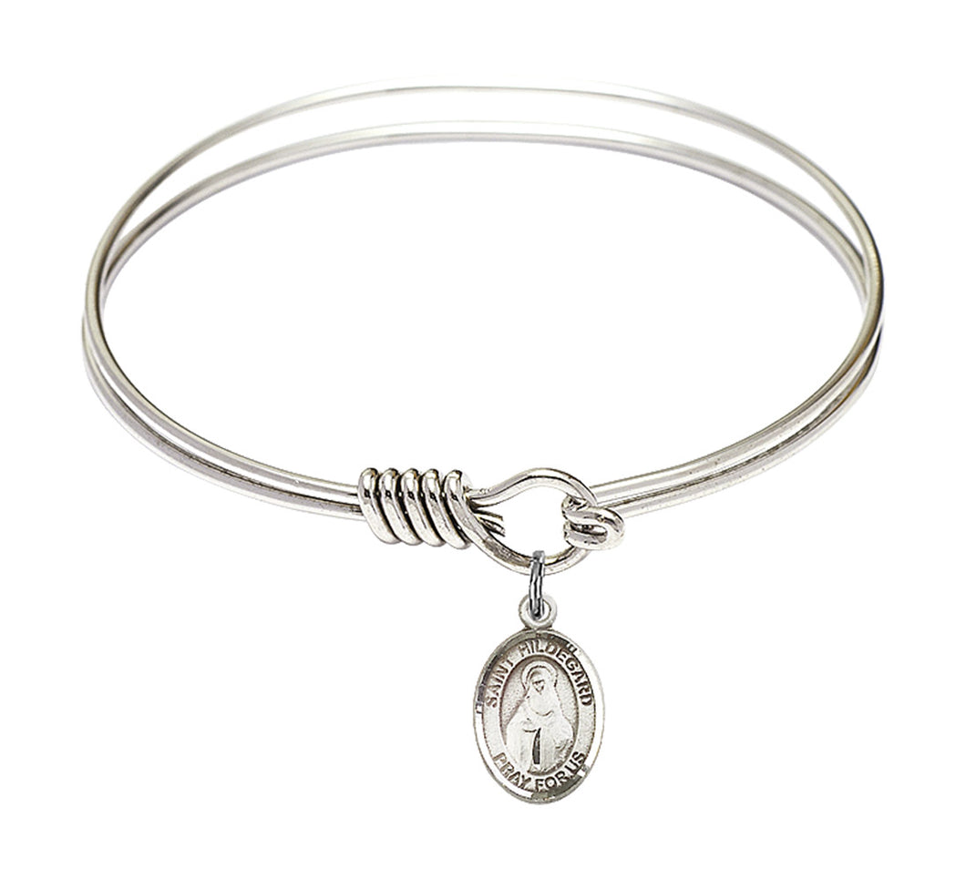 St. Hildegard von Bingen Custom Bangle - Silver