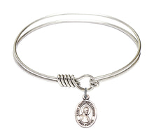 Load image into Gallery viewer, St. Edmund Campion Custom Bangle - Silver
