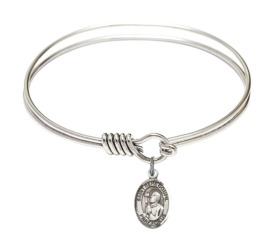 St. Rene Goupil Custom Bangle - Silver