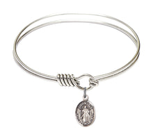 Load image into Gallery viewer, Divine Mercy Custom Bangle - Silver
