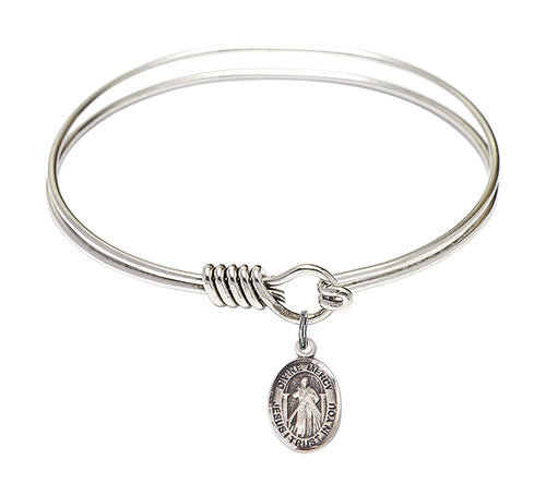Divine Mercy Custom Bangle - Silver