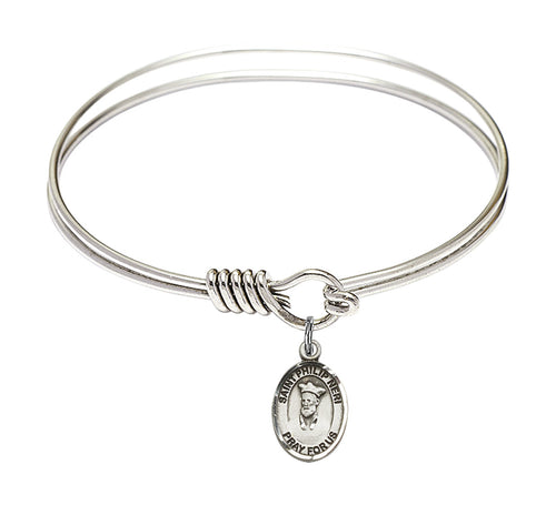 St. Philip Neri Custom Bangle - Silver
