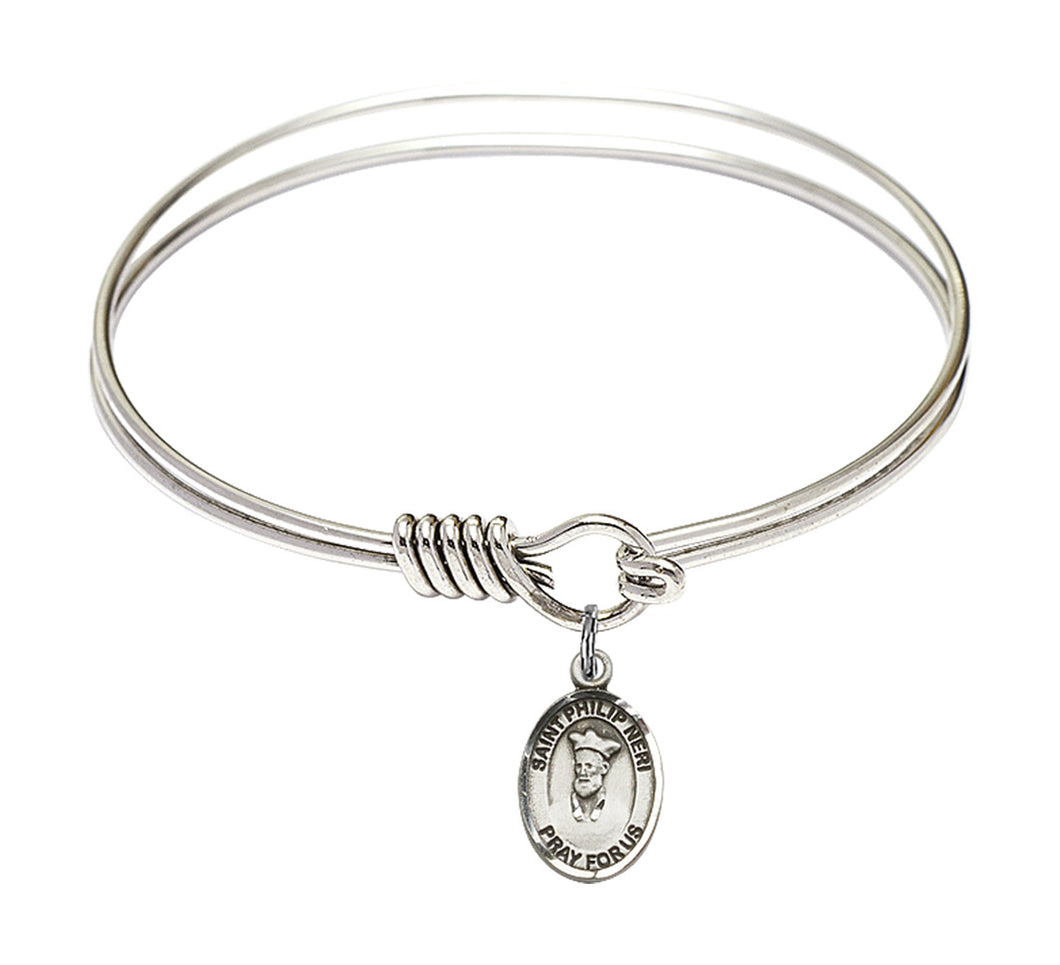 St. Philip Neri Custom Bangle - Silver
