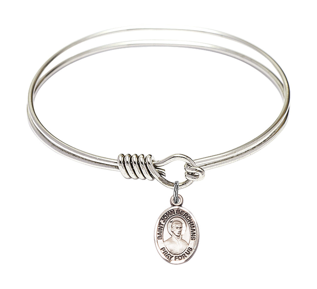 St. John Berchmans Custom Bangle - Silver