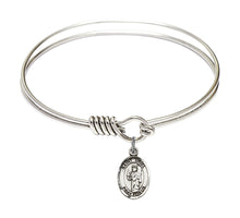 Load image into Gallery viewer, St. Uriel the Archangel Custom Bangle - Silver
