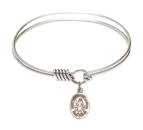 St. Bernardine of Sienna Custom Bangle - Silver