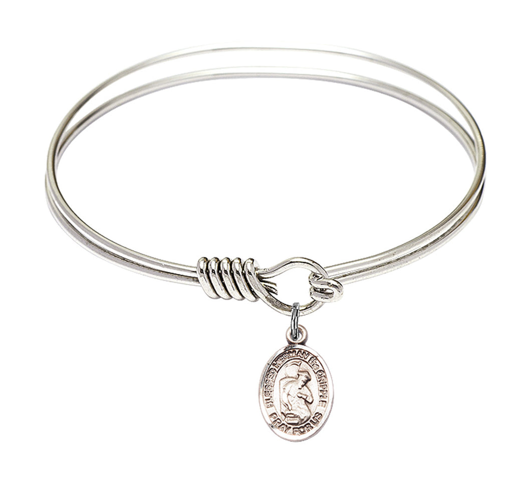 Blessed Herman the Cripple Custom Bangle - Silver