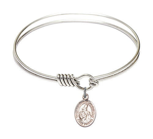 St. Margaret of Scotland Custom Bangle - Silver