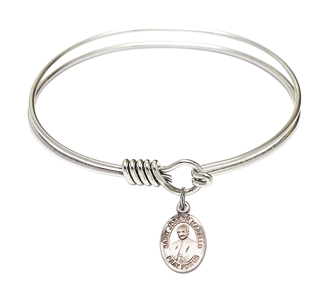 St. Joseph Marello Custom Bangle - Silver