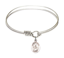 Load image into Gallery viewer, St. Medard of Noyon Custom Bangle - Silver
