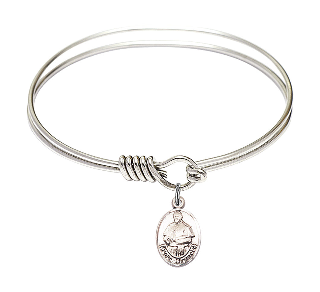 Pope Francis Custom Bangle - Silver