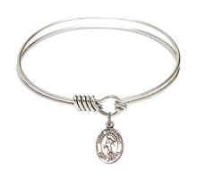 Load image into Gallery viewer, St. Sebastian / Track &amp; Field Custom Bangle - Silver
