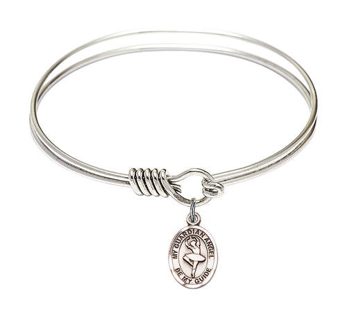 Guardian Angel / Dance Custom Bangle - Silver