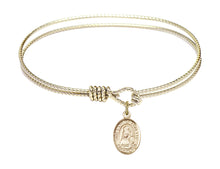 Load image into Gallery viewer, Our Lady of Loretto Custom Bangle - Gold Filled
