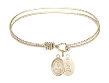 Load image into Gallery viewer, Scapular Custom Bangle - Gold Filled
