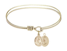 Load image into Gallery viewer, Our Lady of Mount Carmel Custom Bangle - Gold Filled

