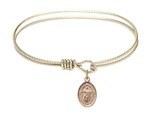 Load image into Gallery viewer, Divine Mercy Custom Bangle - Gold Filled
