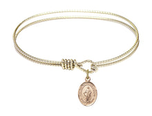 Load image into Gallery viewer, Our Lady of the Undoer of Knots Custom Bangle - Gold Filled
