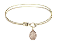 Load image into Gallery viewer, St. Bernardine of Sienna Custom Bangle - Gold Filled
