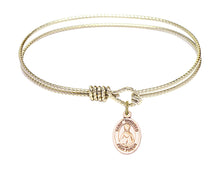 Load image into Gallery viewer, St. Winifred of Wales Custom Bangle - Gold Filled

