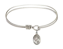 Load image into Gallery viewer, St. Scholastica Custom Bangle - Silver
