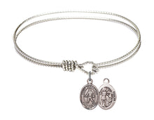 Load image into Gallery viewer, St. Sebastian / Field Hockey Custom Bangle - Silver
