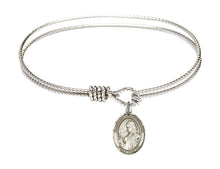 Load image into Gallery viewer, St. Finnian of Clonard Custom Bangle - Silver
