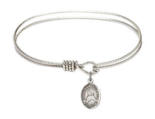 Load image into Gallery viewer, Immaculate Heart of Mary Custom Bangle - Silver

