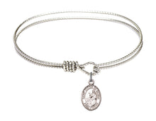 Load image into Gallery viewer, St. Jacob of Nisibis Custom Bangle - Silver
