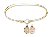 Load image into Gallery viewer, Our Lady of Perpetual Help Custom Bangle - Gold Filled
