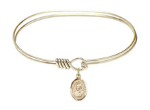 Load image into Gallery viewer, St. Ignatius of Loyola Custom Bangle - Gold Filled
