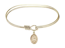 Load image into Gallery viewer, Immaculate Heart of Mary Custom Bangle - Gold Filled
