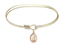 Load image into Gallery viewer, Blessed Herman the Cripple Custom Bangle - Gold Filled
