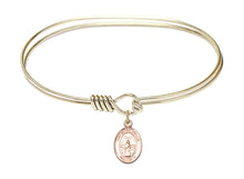 Load image into Gallery viewer, St. Medard of Noyon Custom Bangle - Gold Filled
