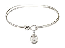 Load image into Gallery viewer, St. Rita of Cascia Custom Bangle - Silver
