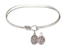 Load image into Gallery viewer, St. Sebastian / Martial Arts Custom Bangle - Silver
