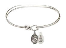 Load image into Gallery viewer, Our Lady of Mount Carmel Custom Bangle - Silver
