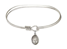 Load image into Gallery viewer, St. John Baptiste de la Salle Custom Bangle - Silver
