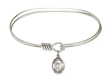 Load image into Gallery viewer, St. Aidan of Lindisfarne Custom Bangle - Silver
