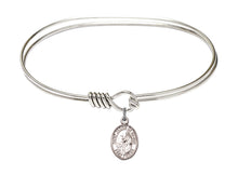 Load image into Gallery viewer, St. Jacob of Nisibis Custom Bangle - Silver
