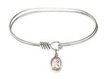 Load image into Gallery viewer, Blessed Herman the Cripple Custom Bangle - Silver
