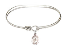 Load image into Gallery viewer, St. Medard of Noyon Custom Bangle - Silver
